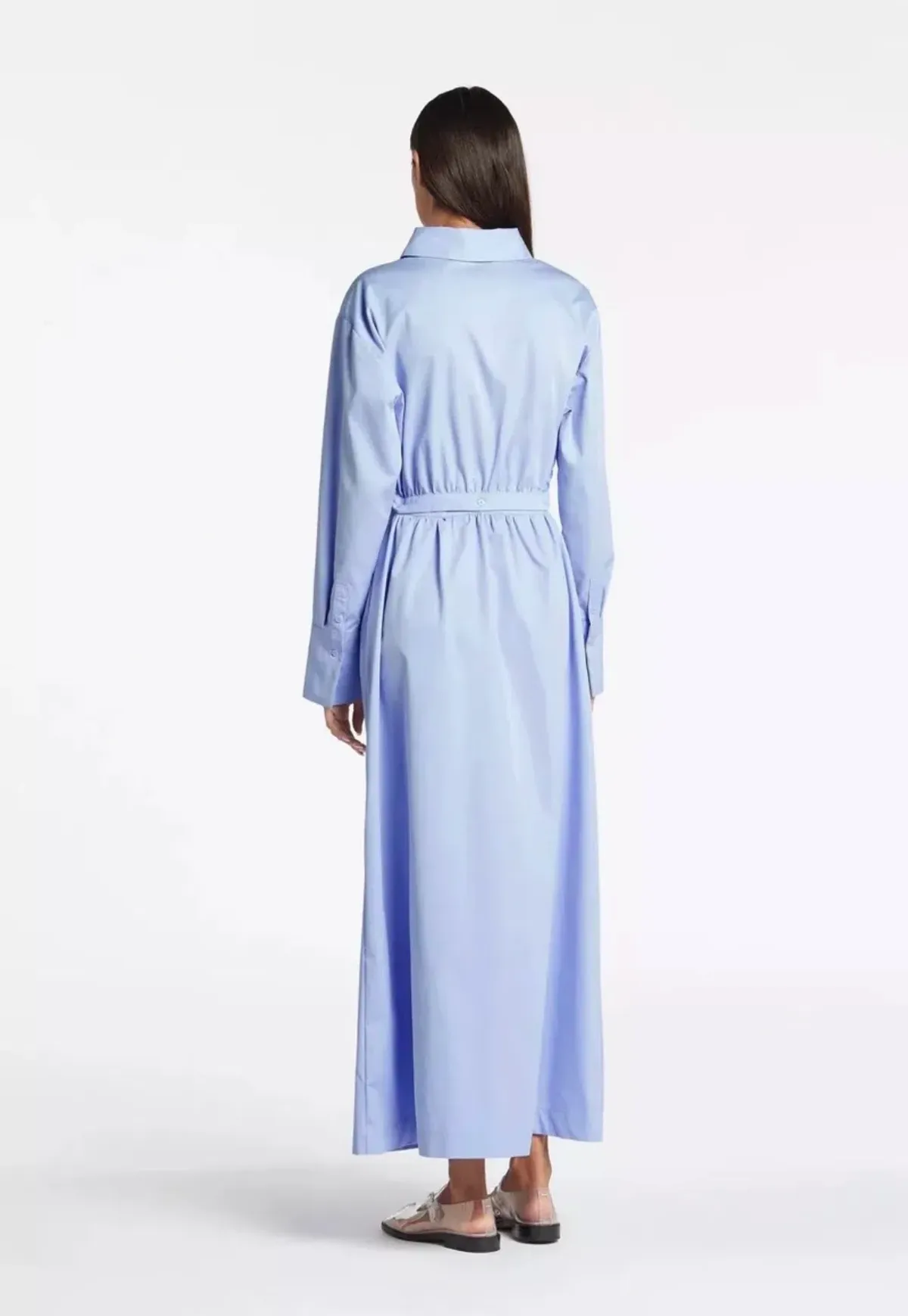 Sir the Label Ilkin Deconstructed Detachable Skirt & Top Midi Dress Blue Size 2 / AU 10 - Image 3
