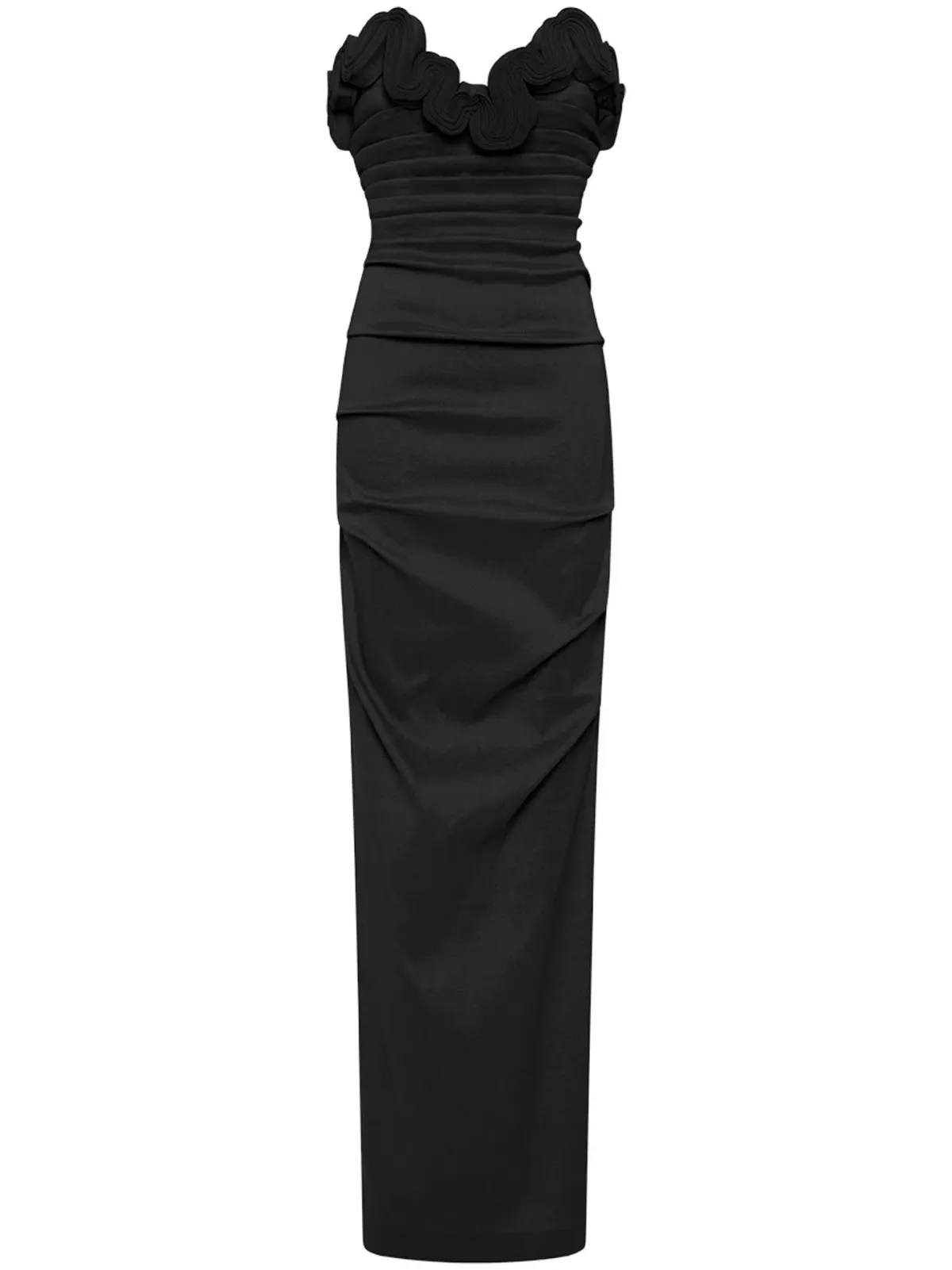 Rachel Gilbert Ren Floor Length Gown in Black (Size 0 / AU 6) - Image 1