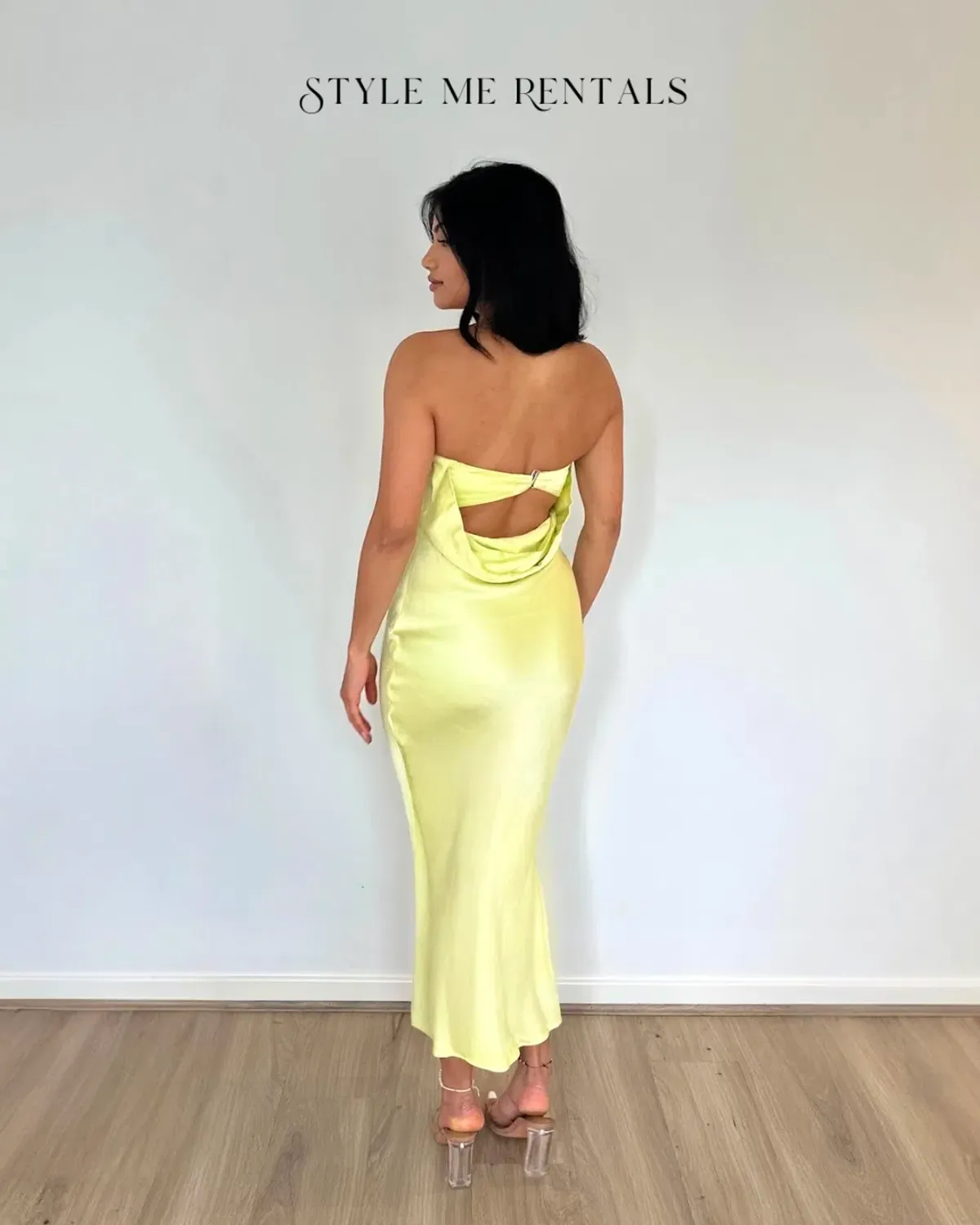 Bec & Bridge Citrus Sweetie Strapless Dress Citrus Size 8 - Image 4
