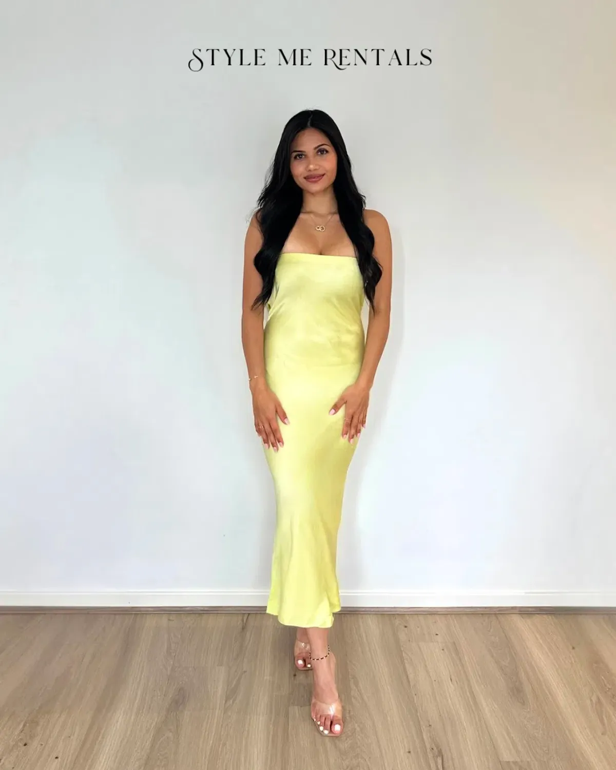 Bec & Bridge Citrus Sweetie Strapless Dress Citrus Size 8 - Image 3