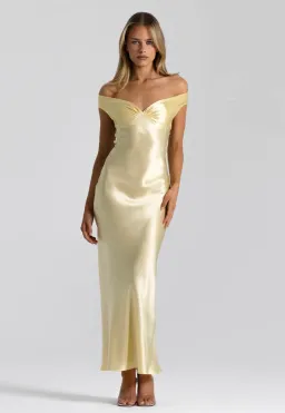 Natalie Rolt Bridget Dress Lemon Yellow Size 8 for rent on The Volte - image 1