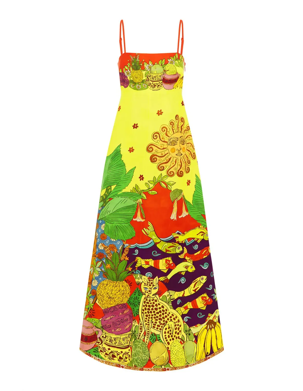 Alamais Tiger Day Dress Multi Size AU 6 - Image 3