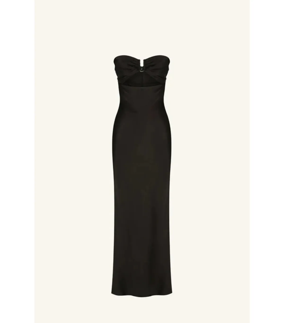 Shona Joy Camille Strapless Cut Out Midi Dress Black Size AU 8 - Image 6