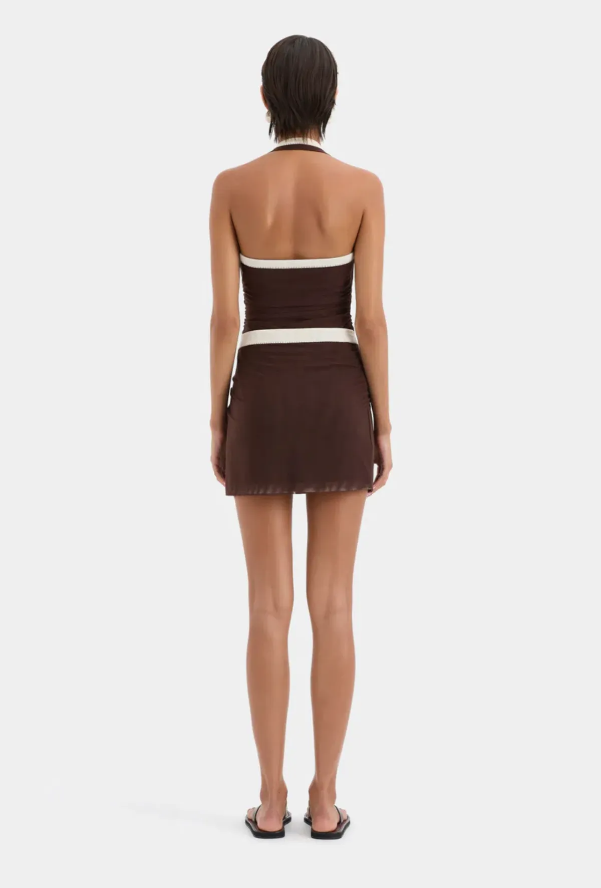Sir the label Jacques mini dress chocolate size 2/10 - Image 3