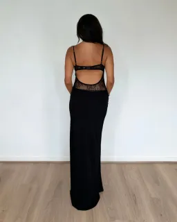 Benni Gabriel Maxi Dress Black Size 10 for rent on The Volte - image 3