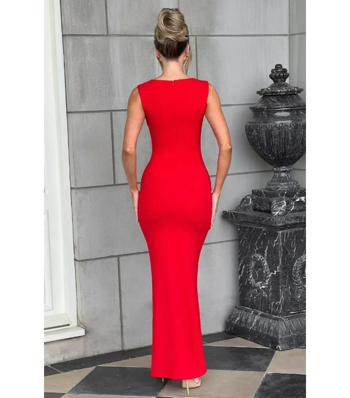 Bamba Helena Maxi Dress Red Size XS / AU 6 - Image 2