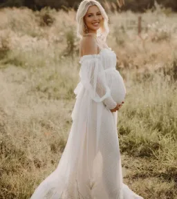 Isadora Tulle Dress White in Nude Lining Size S / AU 10 for rent on The Volte - image 1