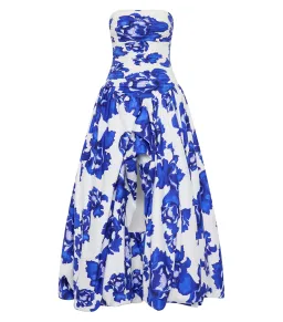 Aje Behold Maxi Dress in Boldly Blooming Cobalt Size AU 6  for rent on The Volte - image 4