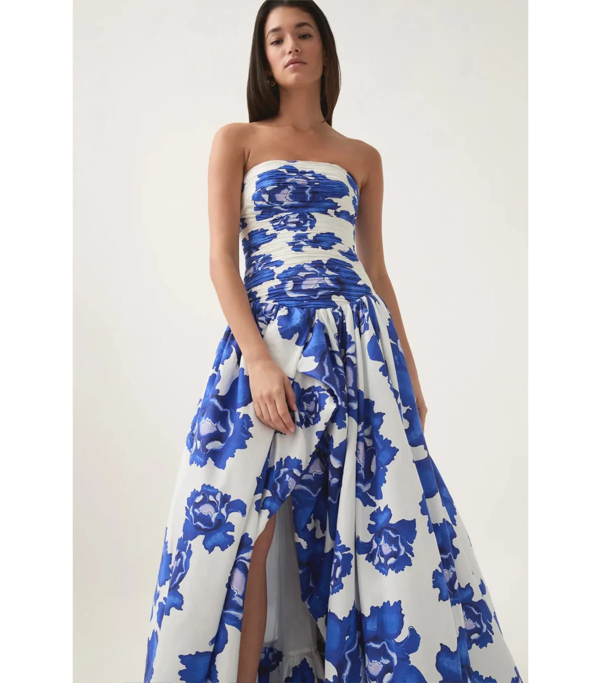 Aje Behold Maxi Dress in Boldly Blooming Cobalt Size AU 6 - Image 2