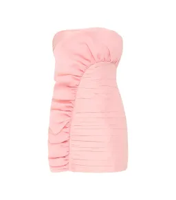 Aje Telma Mini Dress in Pink Quartz Size AU 10 for rent on The Volte - image 5