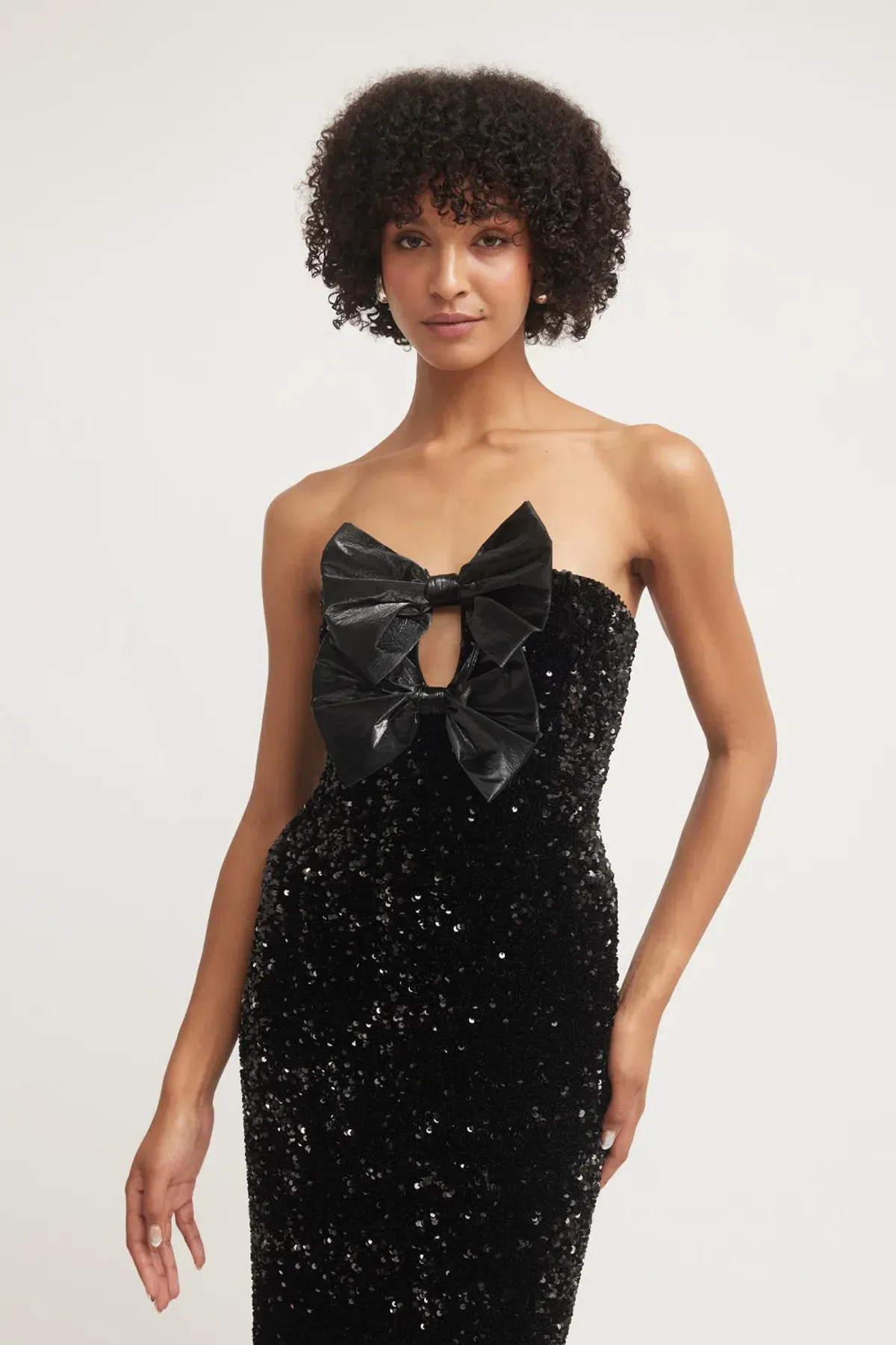 TOJHA Harlynne Dress Black Sequin Size M / AU 10 - Image 2