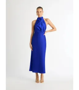 Sheike Jasmine Midi Dress in Calton Blue Size AU 6   for rent on The Volte - image 1