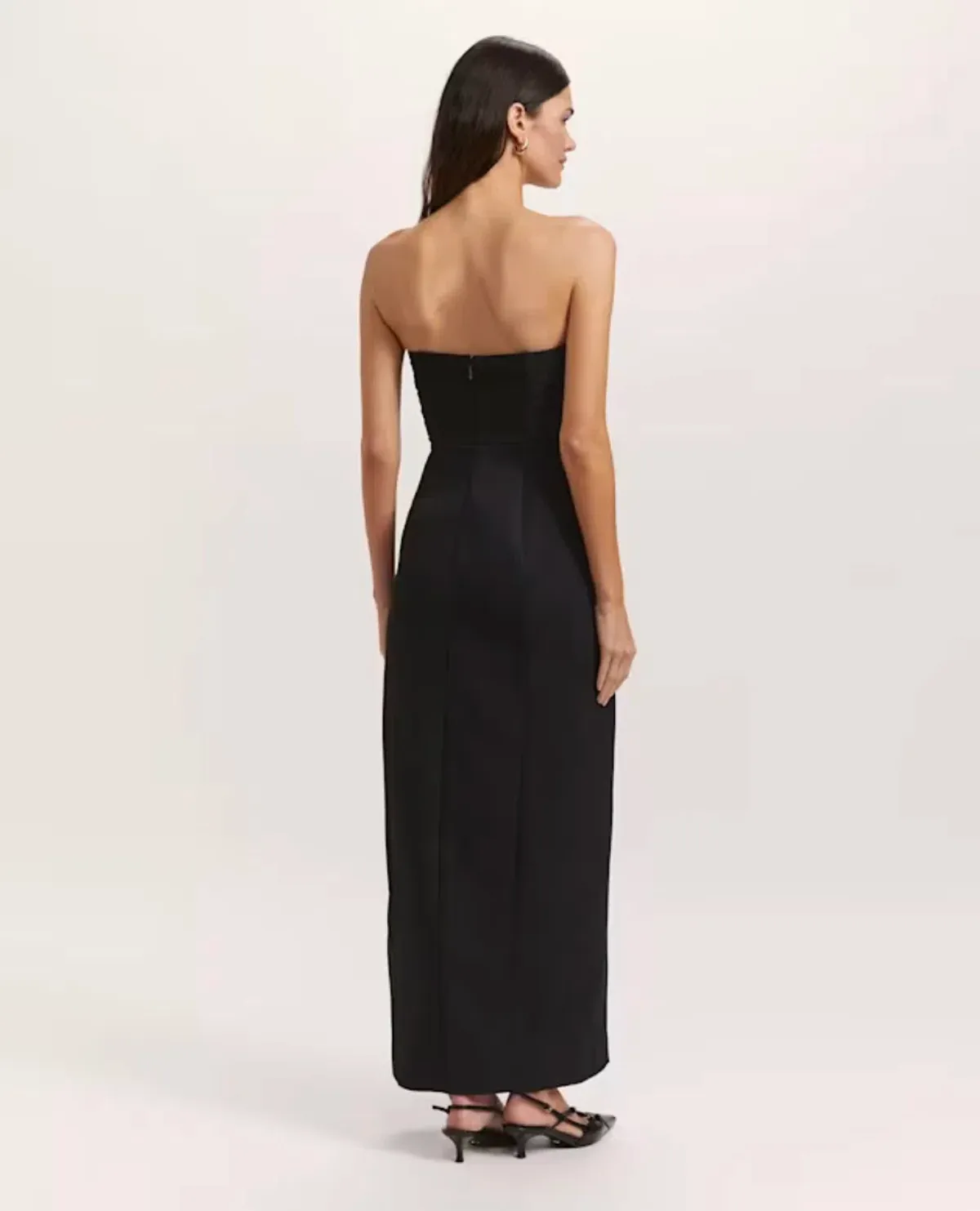 SABA Dharma Strapless Midi Dress BLACK SIZE 6 - Image 4