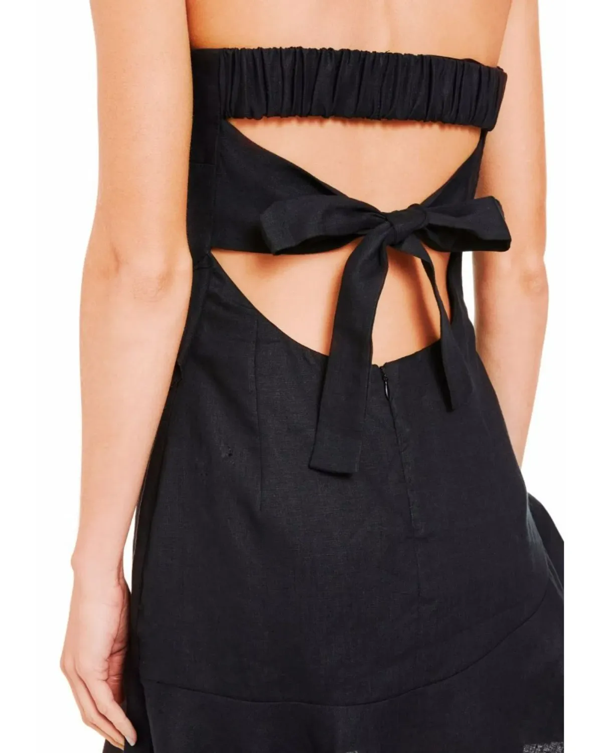 Bec & Bridge Frou Frou Mini Dress Black Size AU 6 - Image 2
