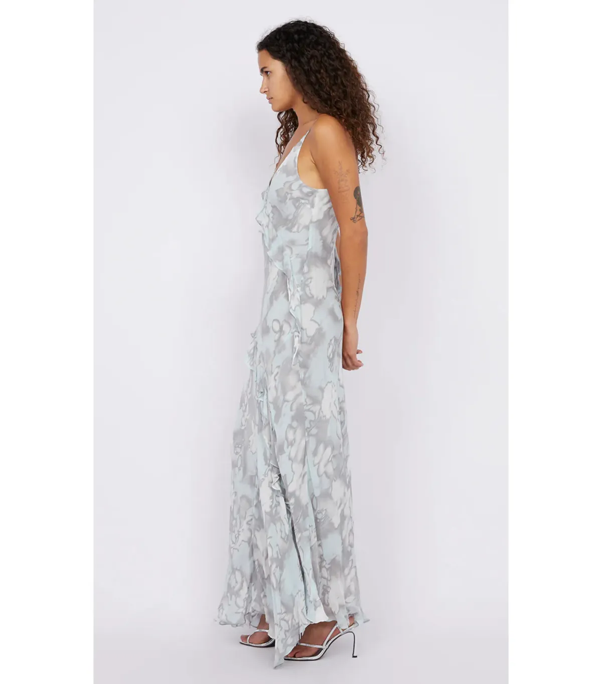 Bec & Bridge Zabelle Frill Maxi Dress in Moonshadow Size AU 6 - Image 2