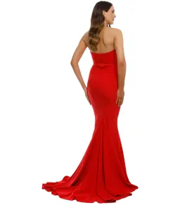 Elle Zeitoune Adrianna Gown Red Size AU 6 for rent on The Volte - image 3