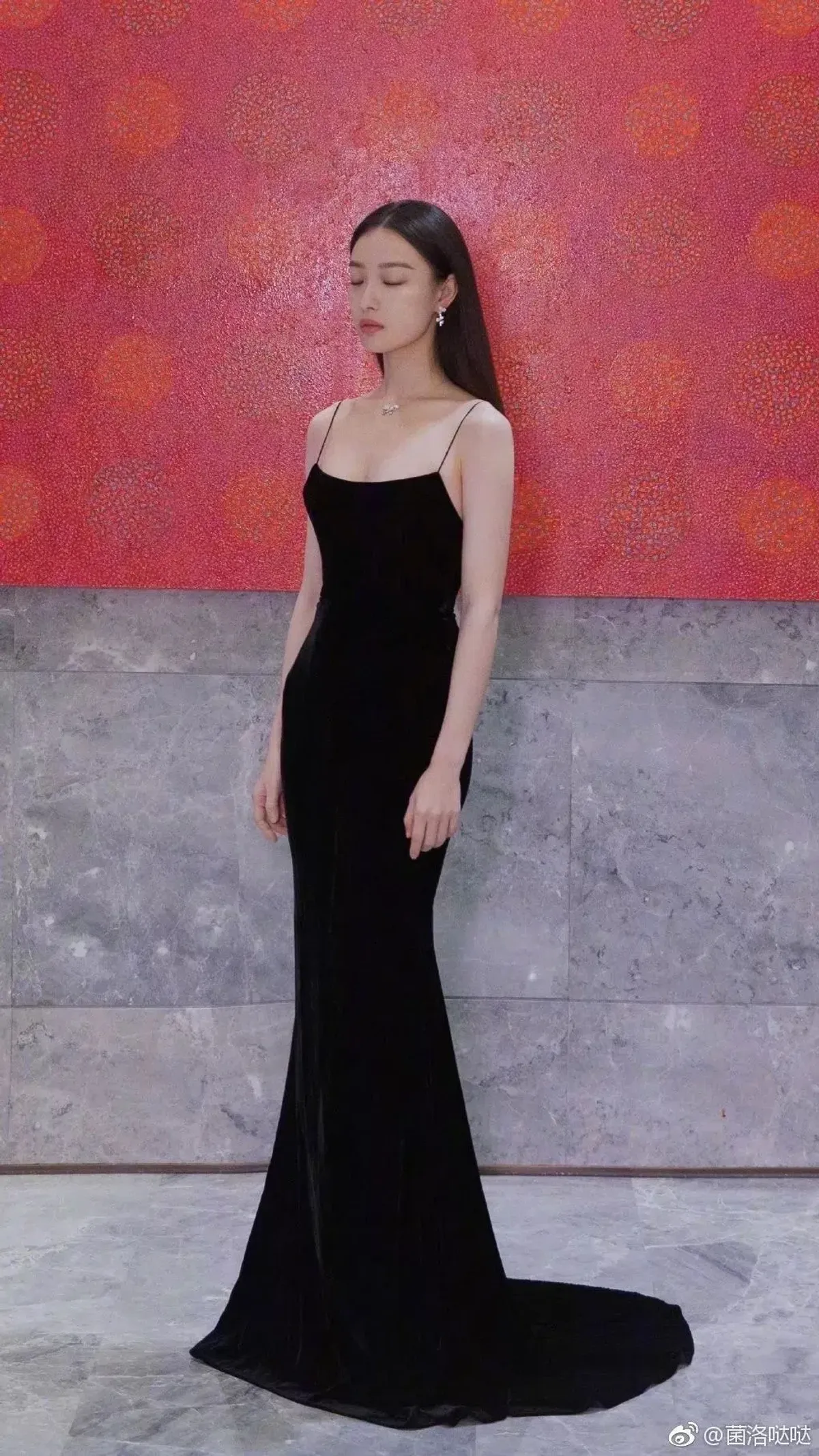 Alex Perry Kim Velvet Slip Dress Black Size AU 6 - Image 1