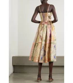 Zimmermann August Twist Midi Dress in Paisley Print Size AU 6 for rent on The Volte - image 2