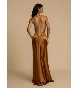 Arcina Ori Devora Dress Brown Size AU 6 for rent on The Volte - image 4