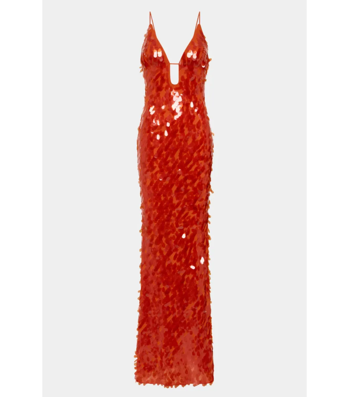 Misha Sapphire Sequin Maxi Dress Red Size 8/S - Image 4