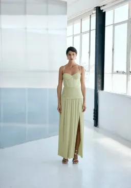 Manning Cartell Double Time Pleat Dress Pistachio Size 8 for rent on The Volte - image 4