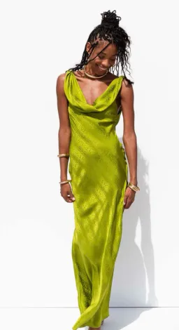 Rat & Boa Navarra Dress Lime Size 8 for rent on The Volte - image 2