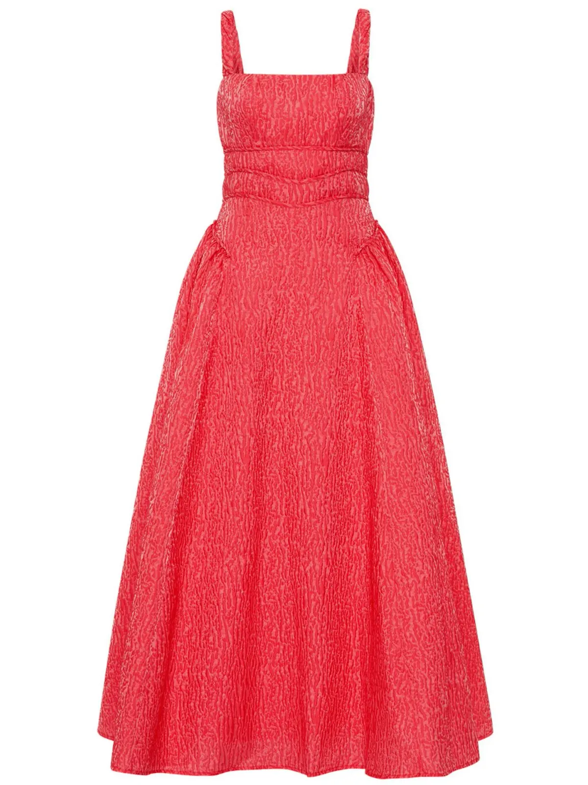 Rachel Gilbert Sophy Strap Midi Dress in Watermelon Size 10 - Image 1
