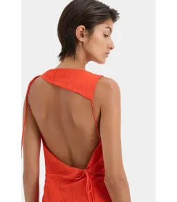 Sir the Label Ligera Mini Dress Tangerine Size AU 10  for rent on The Volte - image 5