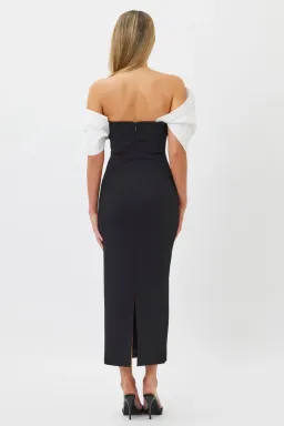 Bianca & Bridgett Sutton Midi Dress Black Size 14 for rent on The Volte - image 3