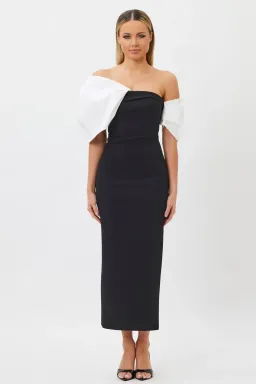 Bianca & Bridgett Sutton Midi Dress Black Size 14 for rent on The Volte - image 1