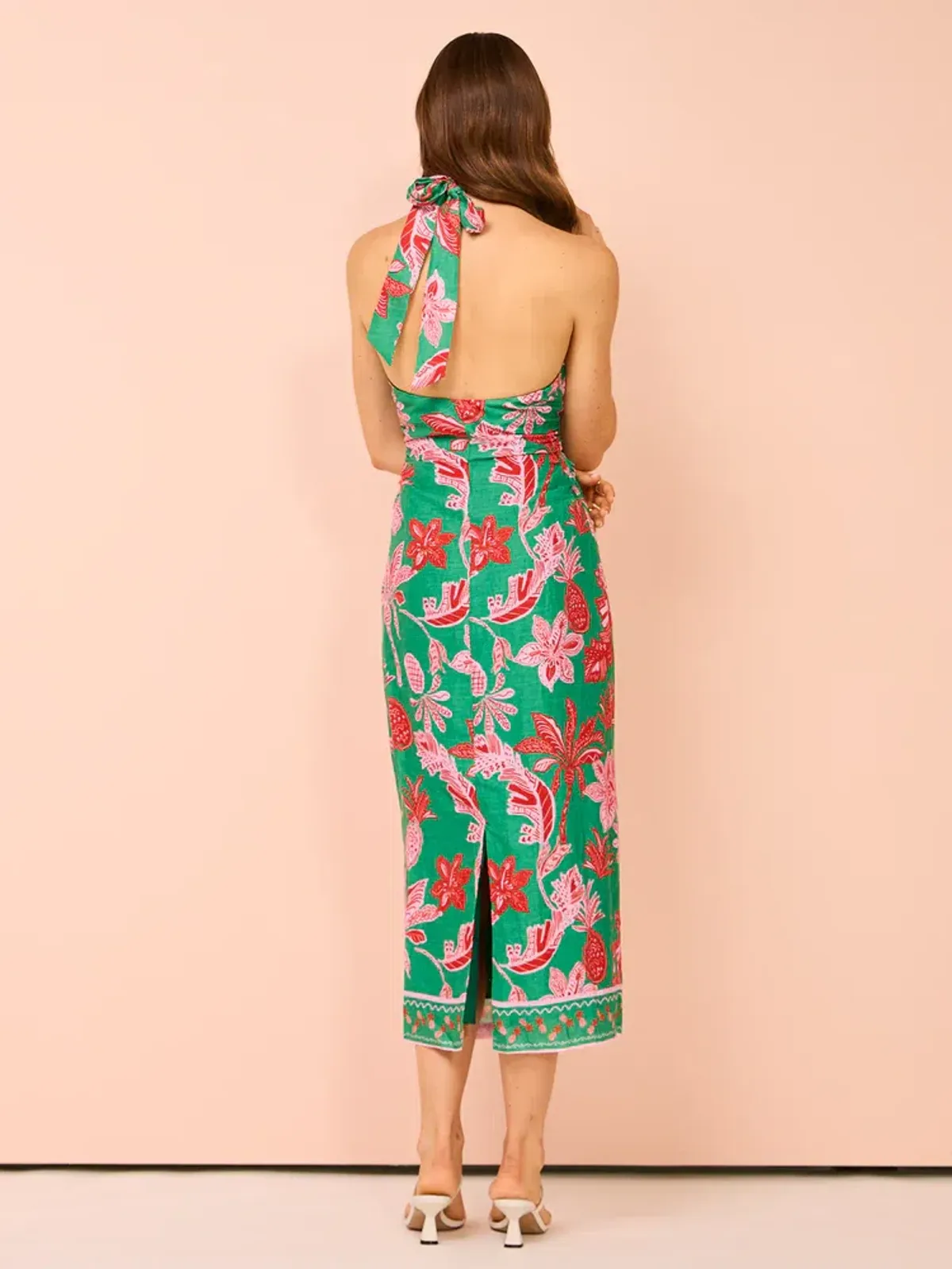 Ownley Kara Midi Dress Pineapple Print Size S / AU 8 - Image 6