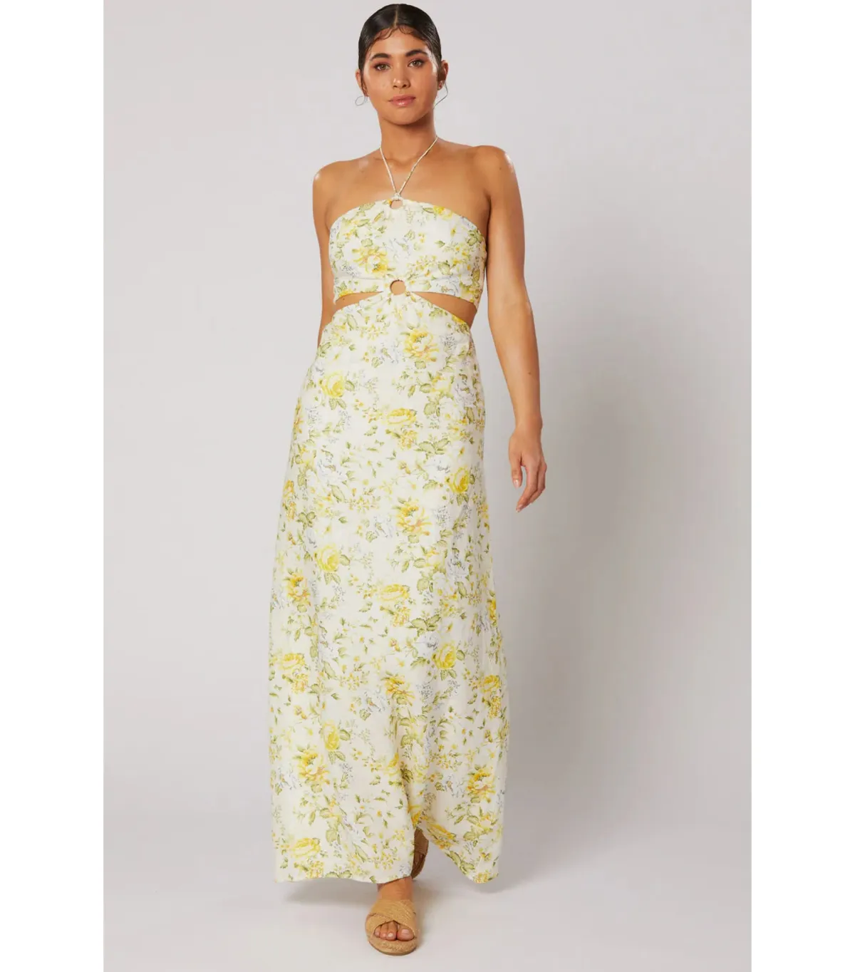Winona Limette Maxi Dress Floral Size S / AU 8 - Image 1