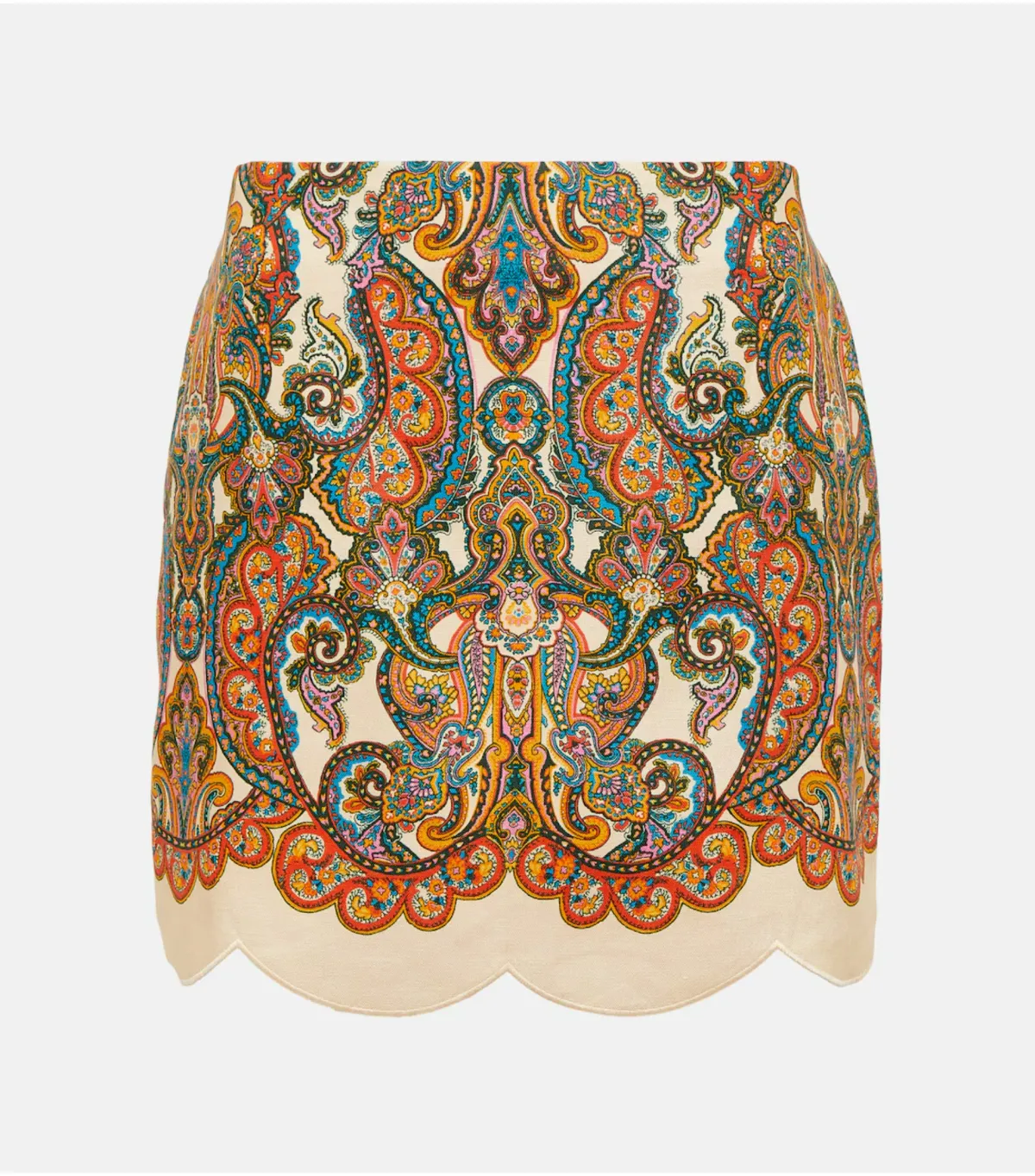 Zimmermann Ottie Skirt and Shirt Set in Multi Paisley Size 0 / AU 8 - Image 6