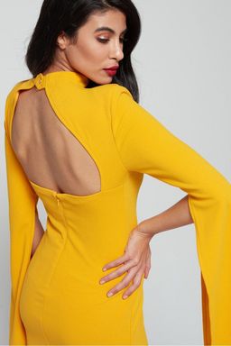 Mossman Sense of Mystery Mini Dress Yellow Size 10  for rent on The Volte - image 3