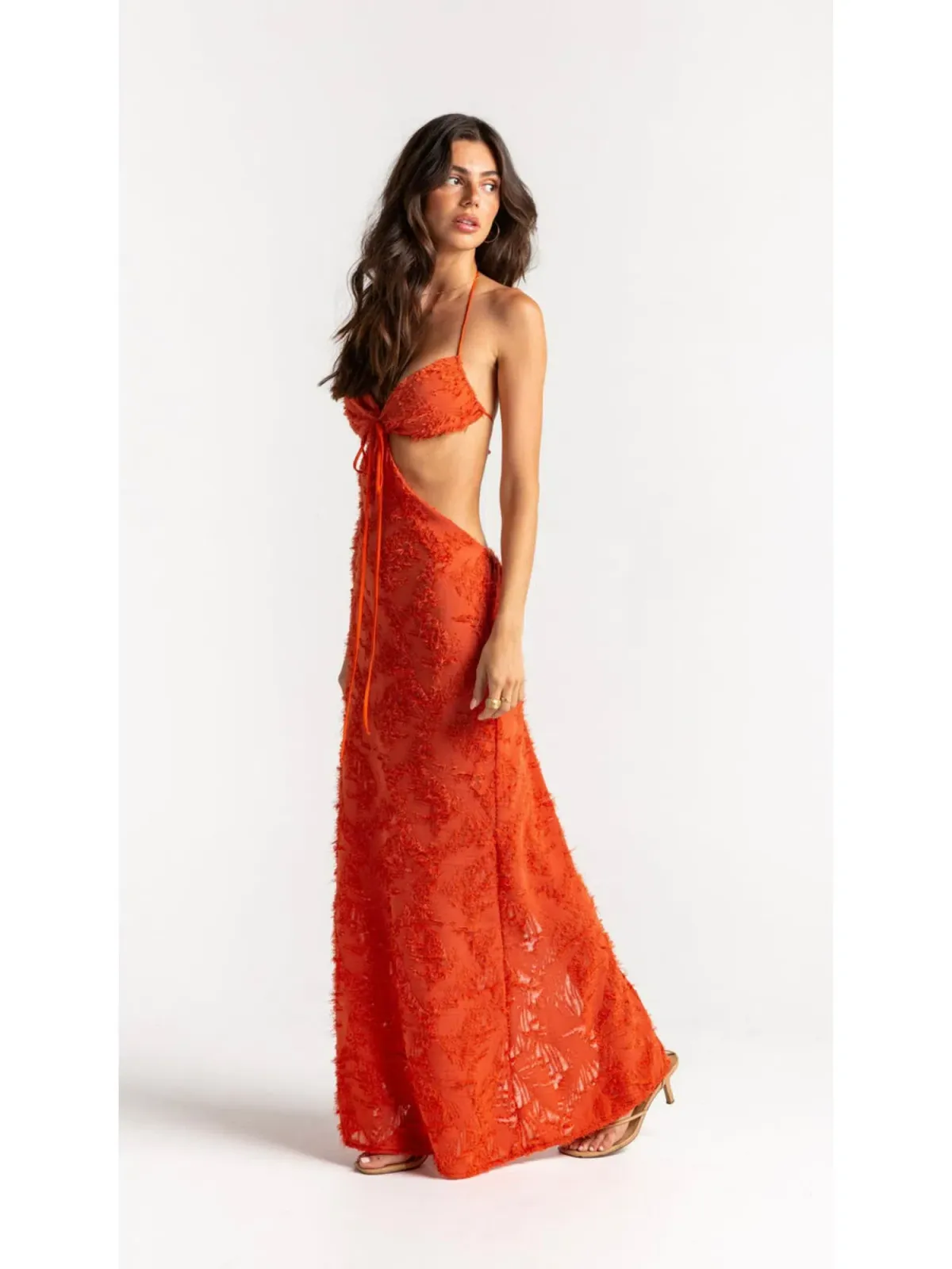 Arcina Ori Kara Maxi Dress Burnt Orange Size XS / AU 6 - Image 2