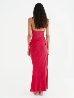 Benni Gina Halter Maxi Dress Watermelon Size AU 6 for rent on The Volte - image 3