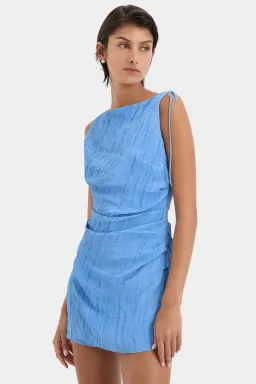 Sir the Label Ligera Mini Dress Cornflower Size 10  for rent on The Volte - image 2