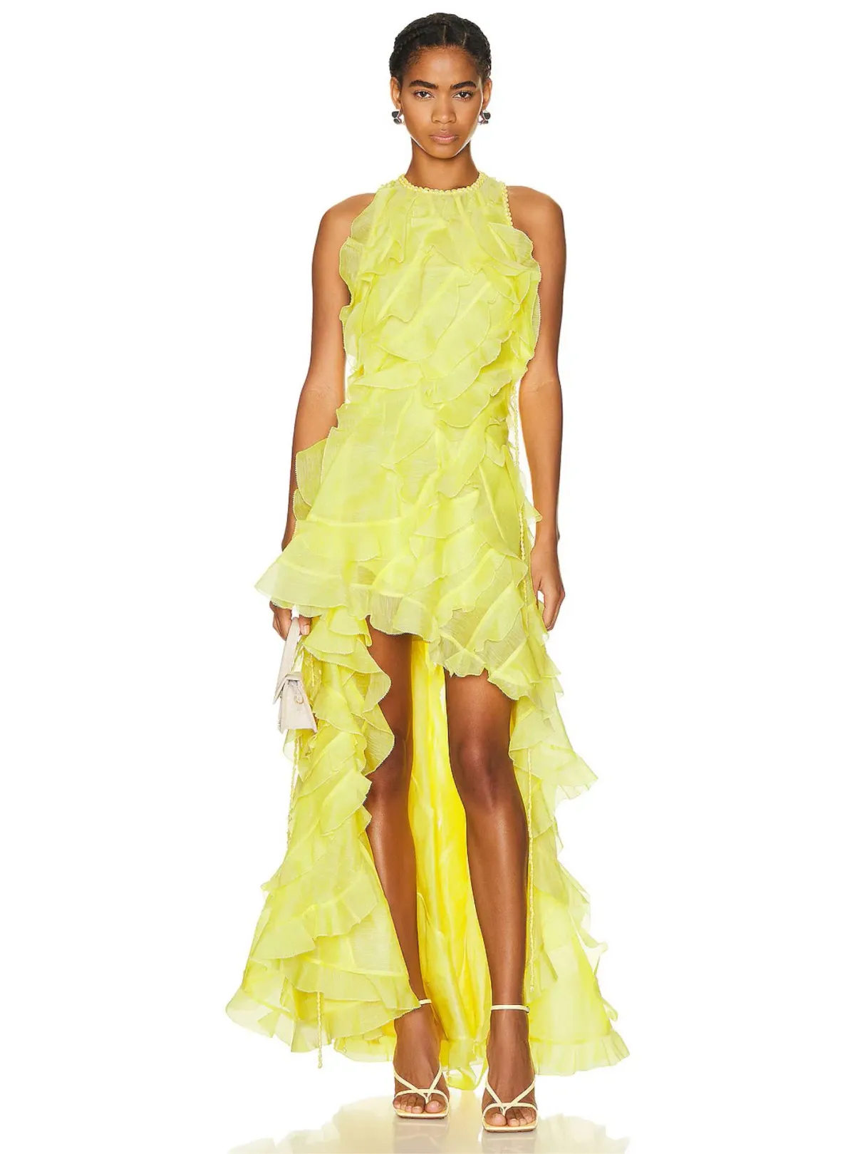 Zimmermann Wonderland Ruffle Gown Lemon Yellow Size 0 (6-10) - Image 1