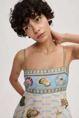 Alemais Bath House Sundress Print Size 16 for rent on The Volte - image 4
