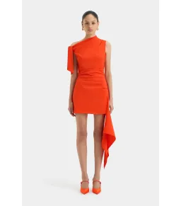 Sir The Label Dahlia Mini Dress in Tangerine Size AU 10 for rent on The Volte - image 2
