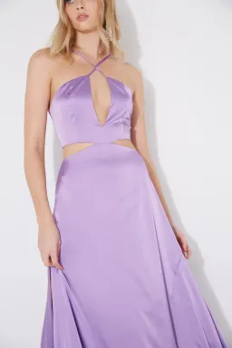 Sonya Moda Zena Maxi Gown Lilac Purple Size 6 for rent on The Volte - image 6