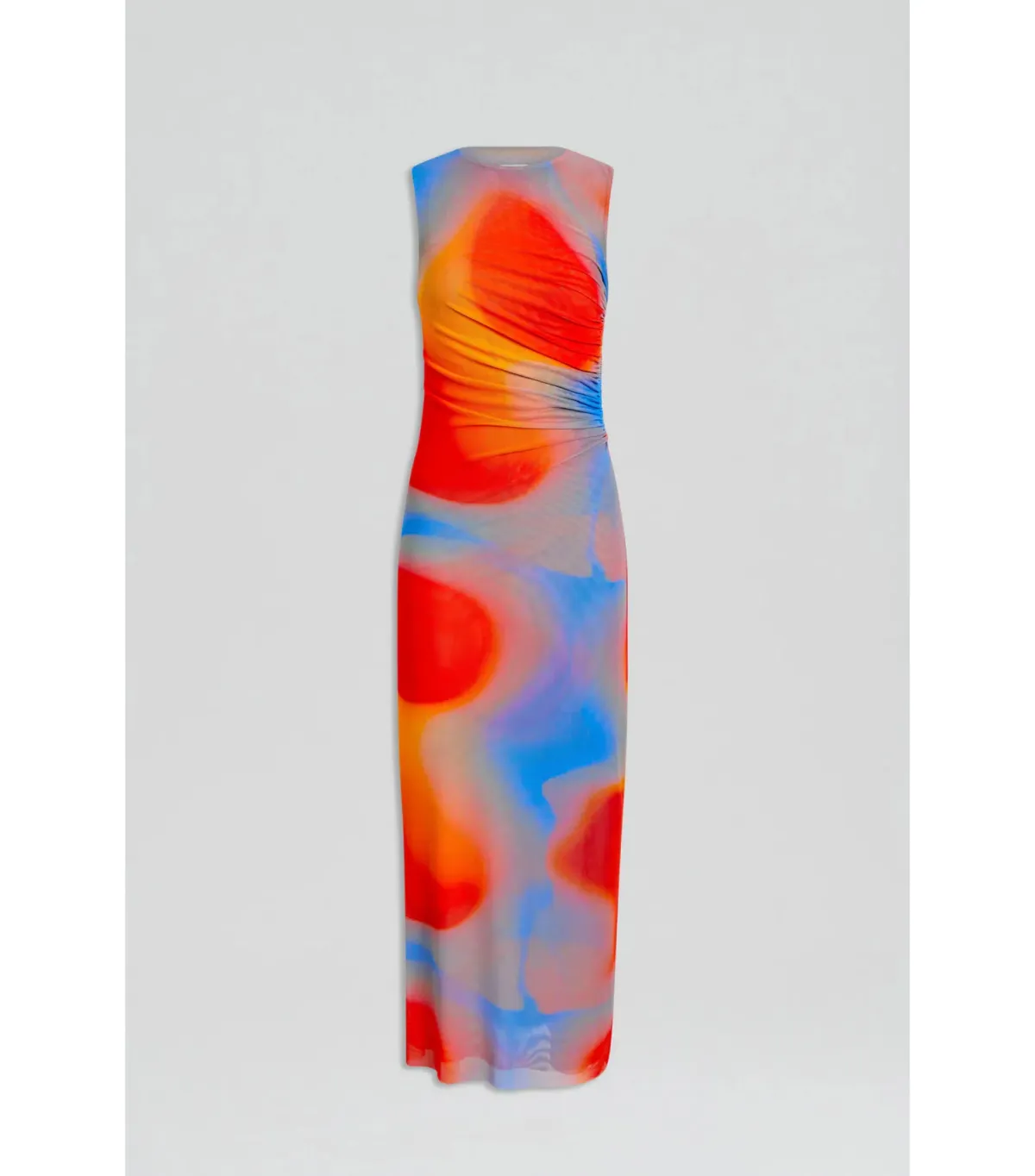 Scanlan Theodore Italian Watercolour Dress in Red/Blue Size AU 8 - Image 8