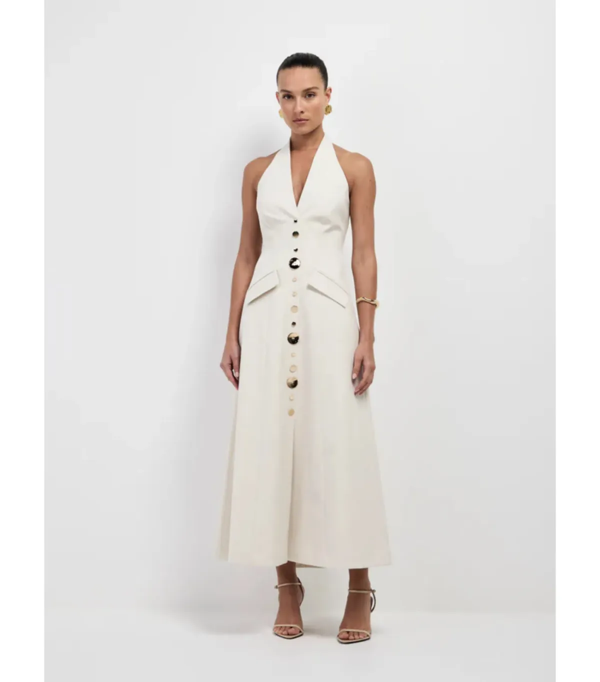 Sheike Shai Maxi Dress Cream Size AU 8 - Image 1