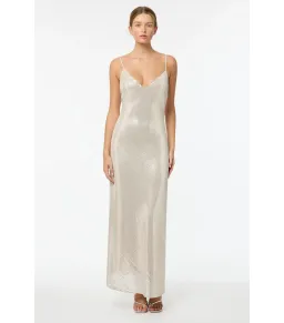 Manning Cartell High Voltage Slip Dress Nude Silver Size AU 8  for rent on The Volte - image 1