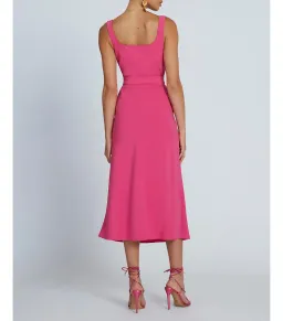 By Johnny Ora Bust Midi Dress Pink Size AU 8  for rent on The Volte - image 3