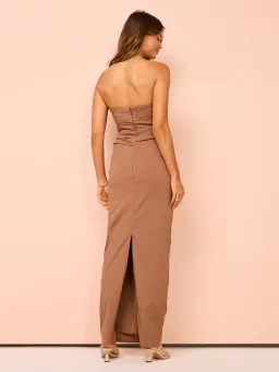 Sir the Label Alba Strapless Gown in Mocha Size 1 / S / AU 8 for rent on The Volte - image 3