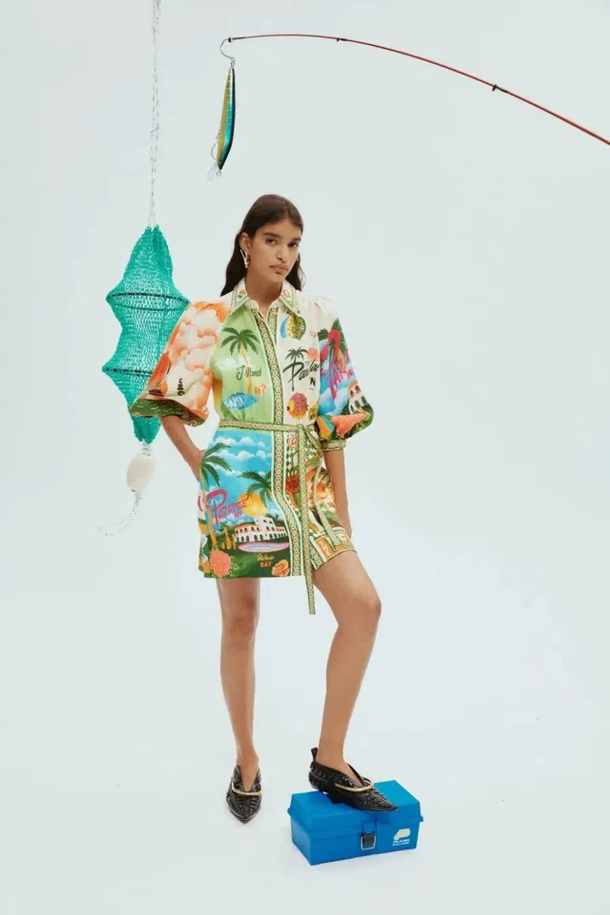 Alemias Paradiso Mini Dress in Multi Size AU 12 - Image 1