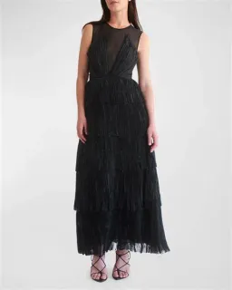 Aje Escapist Maxi Dress in Black (Size AUS 6) for rent on The Volte - image 4