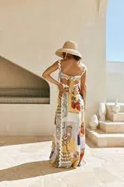 Zaco Capricci Dress Multi Size M/Au 10  for rent on The Volte - image 2