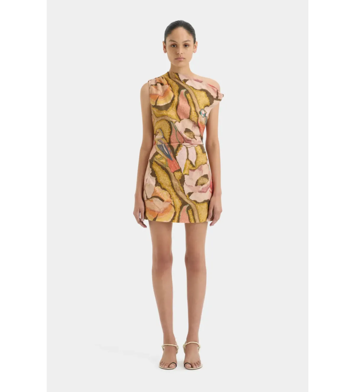 Sir the Label Talulah Knot Mini Dress Sanderling Floral Size 0P/AU 4 - Image 1